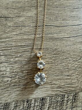 Pendant Necklace- cubic zirconia stones